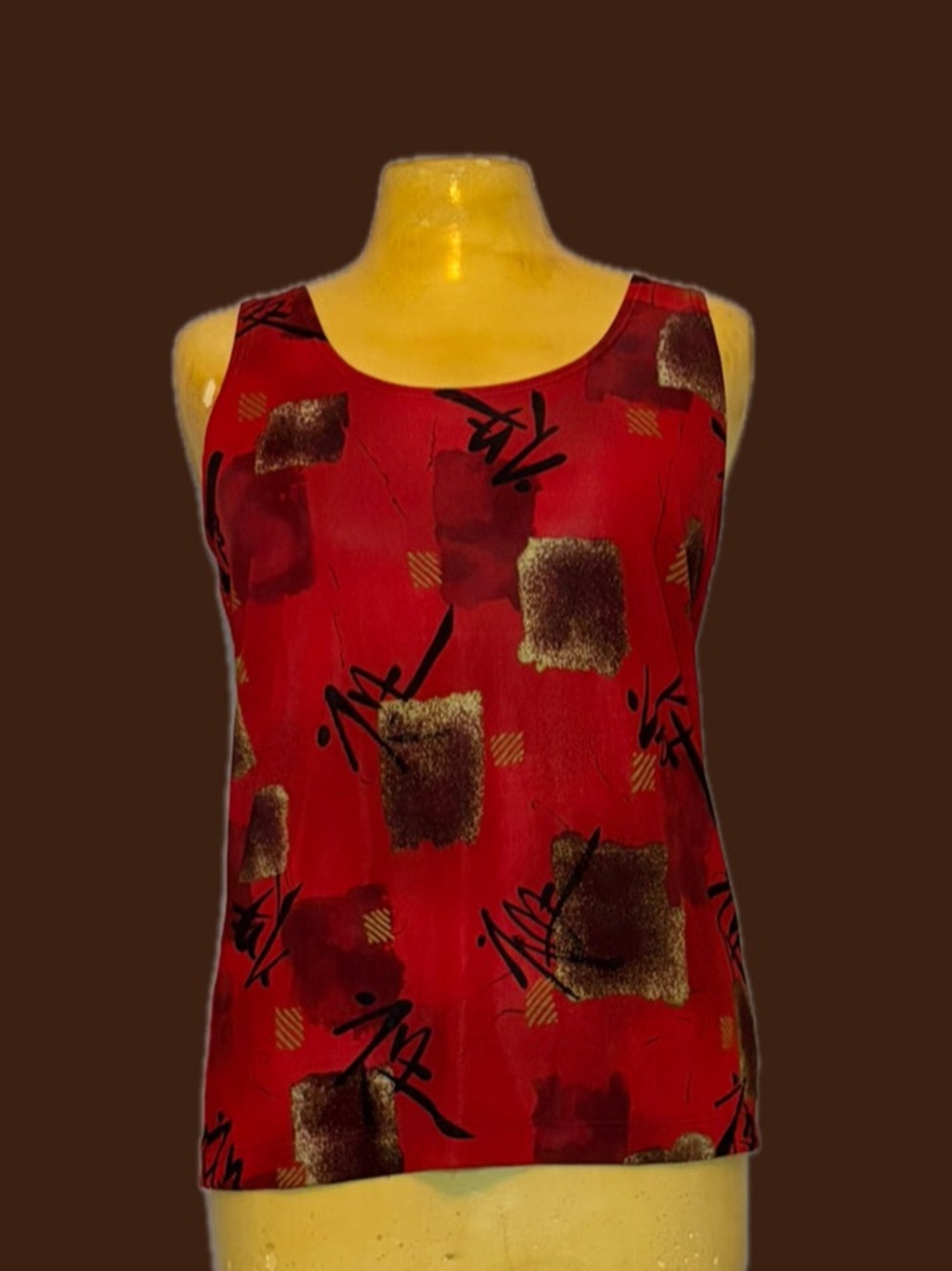 🀄️🧱Y2K Red Slinky Tank Top🧱🀄️